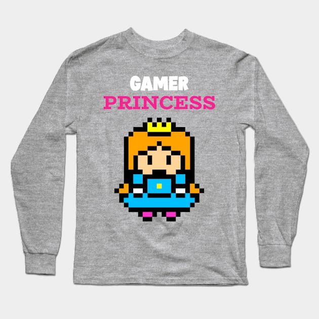 Gaming Girl - Gamer Princess Long Sleeve T-Shirt by SweetStudios